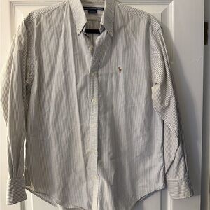 Ralph Lauren Men's Classic Blue Striped Shirt